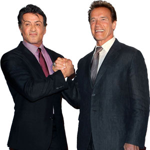 Arnold Schwarzenegger és Sylvester Stallone